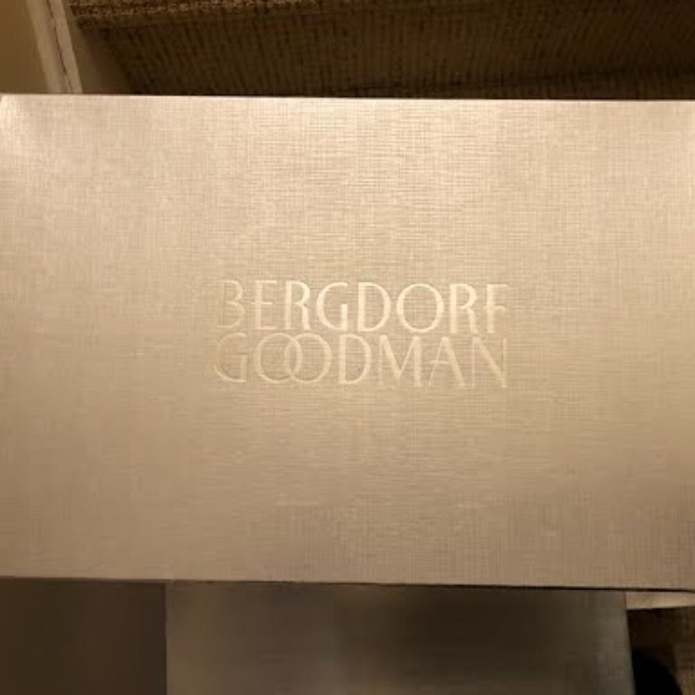 TWO Authentic Silver Bergdorf Goodman Gift Box Size 15" L x 10" W x 3" H